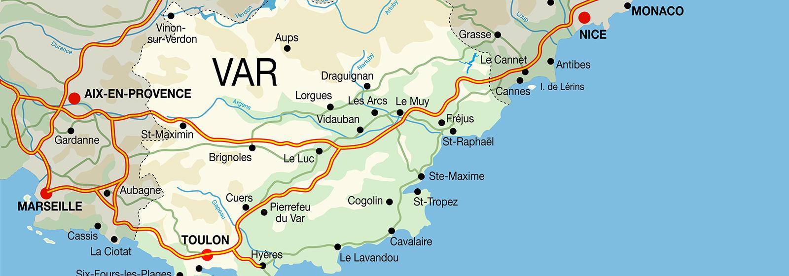 plan de la tour dans le var